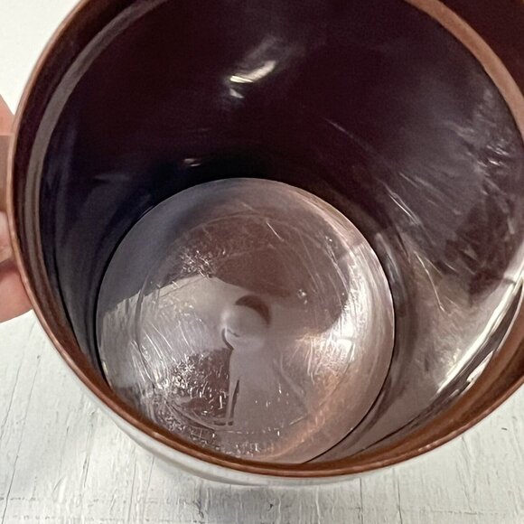 Vintage Brown Tupperware Pitcher With Pop Top Lid 800-11 Made In U.S.A - Picture 7 of 10